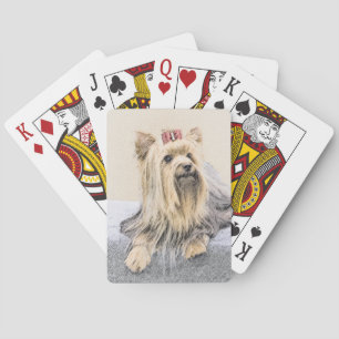 Jeu De Cartes Yorkshire Terrier Peinture - Cute Original Chien A