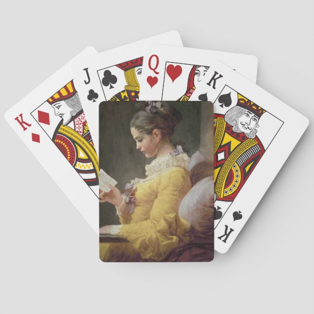 Jeu De Cartes Young Girl Reading, c.1776 (dos)