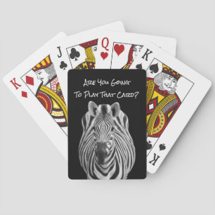 Jeu De Cartes Zebra Funny et carte mignonne Jouer des cartes