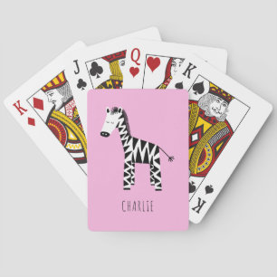 Jeu De Cartes Zebra mignon enfants