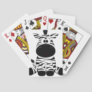 Jeu De Cartes Zèbre Animal Mignon Rayures Jungle Safari Fantaisi