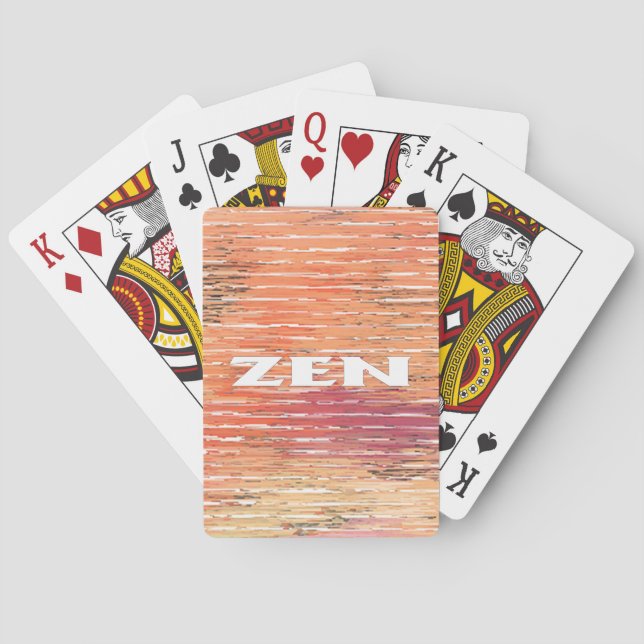 Jeu De Cartes Zen blanc roseaux Poker jouer aux cartes (dos)