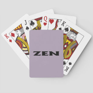 Jeu De Cartes Zen noir gris Poker jouer aux cartes