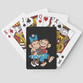 Jeu De Cartes Zina et Mimo flirtent.