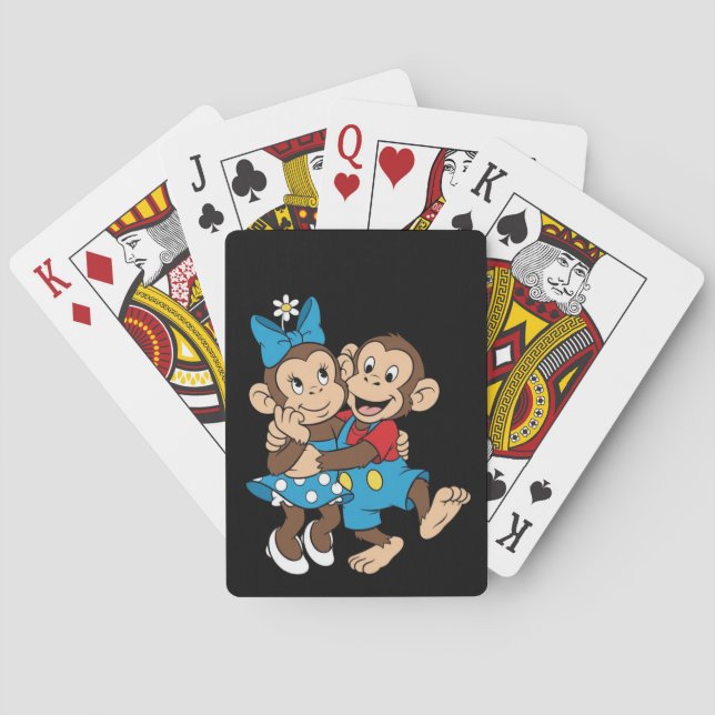 Jeu De Cartes Zina et Mimo flirtent. (dos)