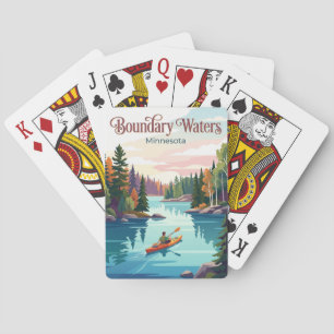 Jeu De Cartes Zone de canotage sauvage de Boundary Waters aux Ét