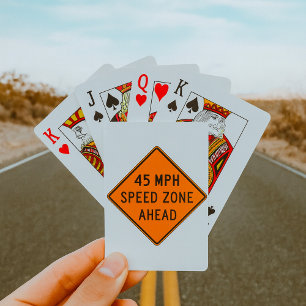 Jeu De Cartes Zone de vitesse de 45 mi/h