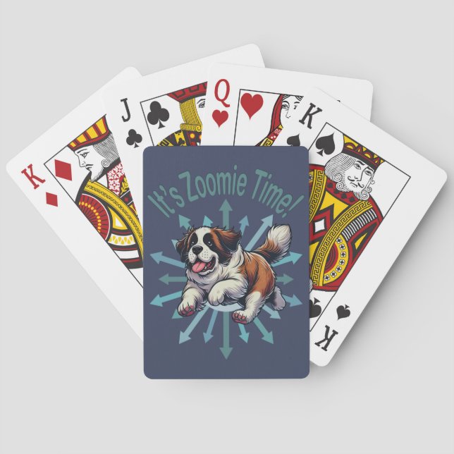 Jeu De Cartes Zoomie Heure Saint Bernard (dos)