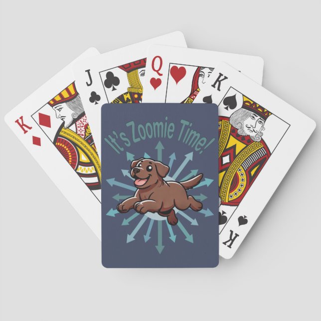 Jeu De Cartes Zoomie Time Chocolate Lab (dos)