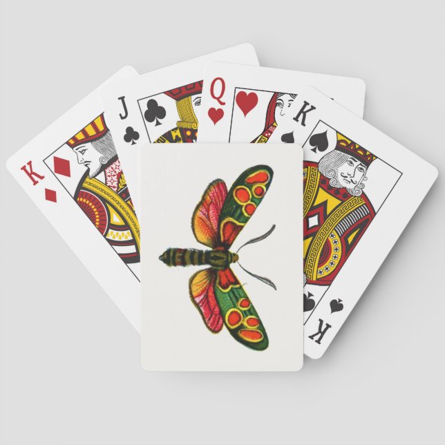 Jeu De Cartes Zygaena carniolica - La teigne de Burnet Crepuscul (dos)