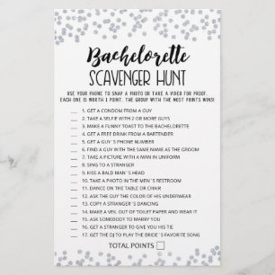 Jeu de chasse au trésor Bachelorette modifiable