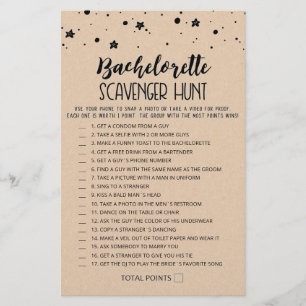 Jeu de chasse au trésor Bachelorette modifiable