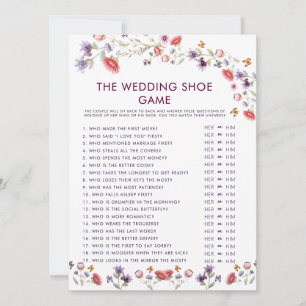 Jeu de chaussures de douche de mariage à fleurs sa