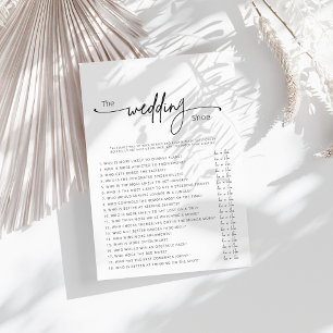 Jeu de chaussures Mariage imprimable