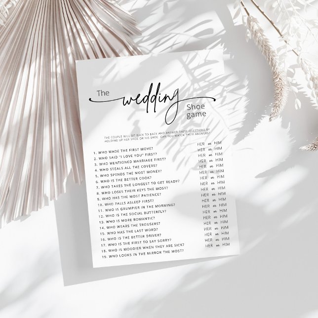 Jeu de chaussures mariage, jeu de Fêtes des mariée (Créateur téléchargé)