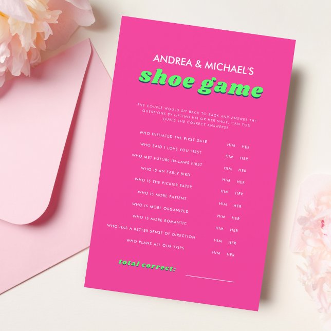 Jeu de chaussures Retro Rose & Vert Super Mariage (Créateur téléchargé)