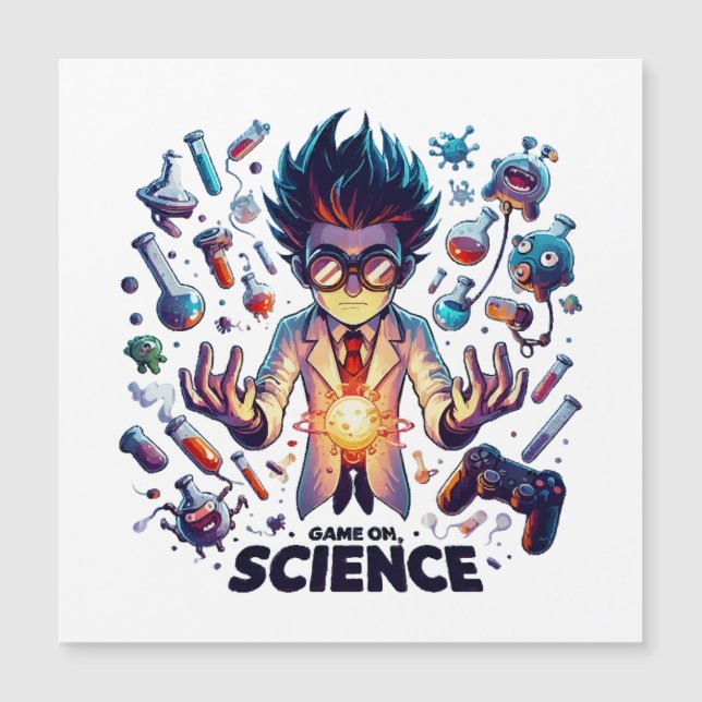 Jeu de concoction chimique, thème scientifique (Devant)