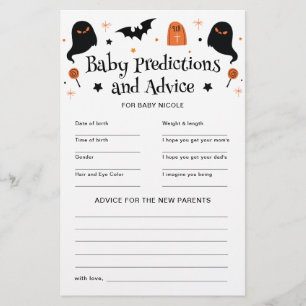 Jeu de conseil sur les prédictions de Baby shower