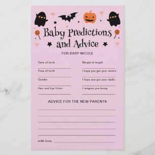 Jeu de conseil sur les prédictions de Baby shower