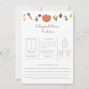 Jeu de conseil sur les prédictions de bébé cultivé