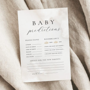 Jeu de conseils de prédiction des Baby showers neu