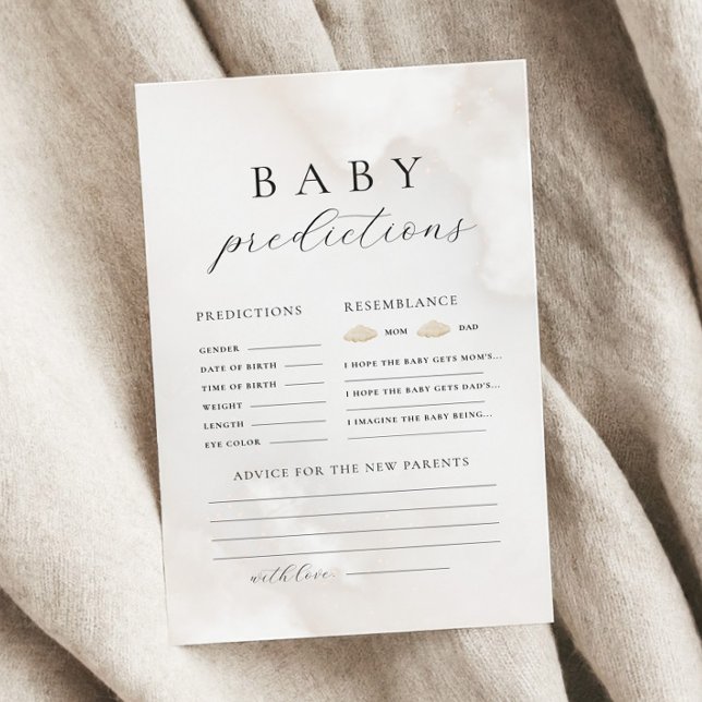 Jeu de conseils de prédiction des Baby showers neu (Créateur téléchargé)