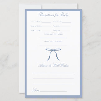 Jeu de conseils et de prédictions pour Baby Shower