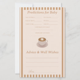 Jeu de conseils et de prédictions pour Baby Shower