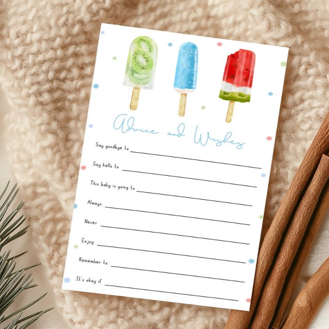 Jeu de conseils et de vœux pour Baby Shower Blue P (Ready to Pop Baby Shower Advice and Wishes Game)