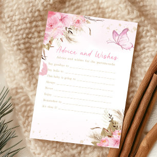 Jeu de conseils et de vœux pour bébé floral papill