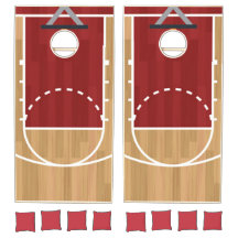 Jeu de cornouailles de terrain de basket
