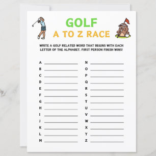 Jeu De Course De Golf A À Z