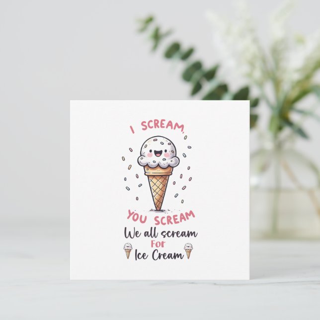 Jeu de crème glacée mignonne (Debout devant)