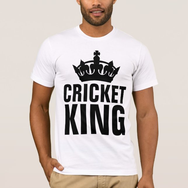 JEU DE CRICKET, T-shirts CRICKET KING (Devant)