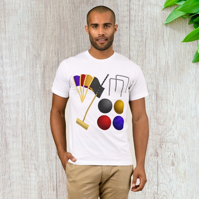 Jeu De Croquet Mens T-Shirt (Créateur téléchargé)