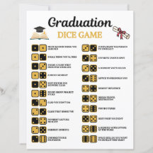 Jeu de dés de remise des diplômes
