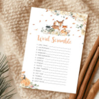 Jeu de désordre de mots d'animaux de la forêt d'au