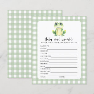 Jeu de désordre de mots de bébé grenouille mignon