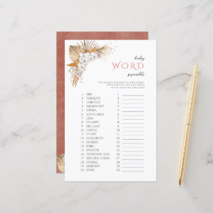 Jeu de désordre de mots pour bébé Boho Floral Baby