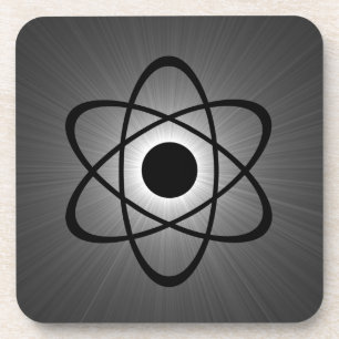 Jeu de Dessous de verre atomique Nerdy, gris