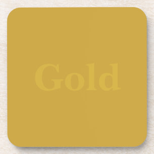 Jeu de Dessous de verre Carré Gold personnalisé