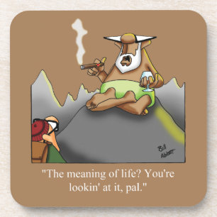 Jeu De Dessous de verre D'Humour Drôle Et De Cigar