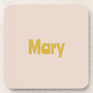 Jeu de Dessous de verre en plastique Beige Gold Ma