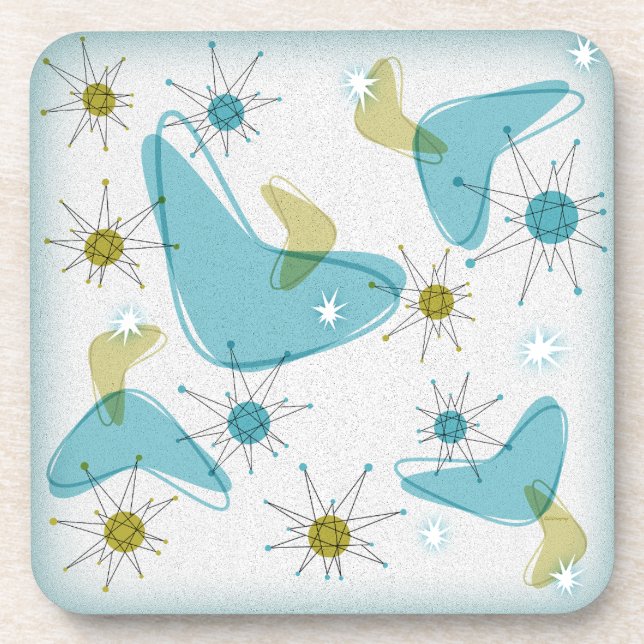 Jeu de Dessous de verre Starburst modernes du mili (Devant)