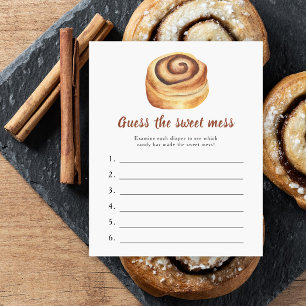 Jeu de devinette de Baby shower Bun Baby pour devi