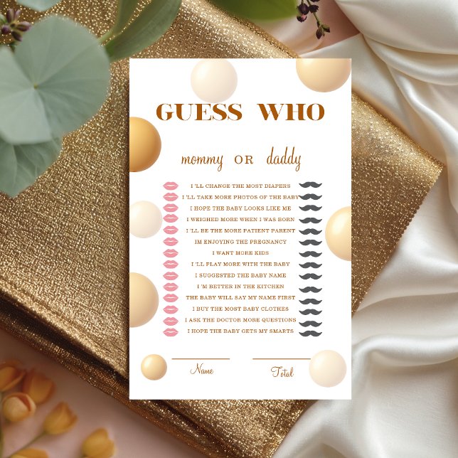 Jeu de devinette de ballon doré neutre pour bébé (Créateur téléchargé)