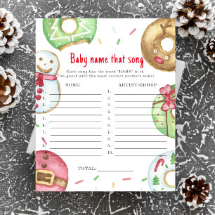 Jeu de devinette de chanson pour une baby shower d