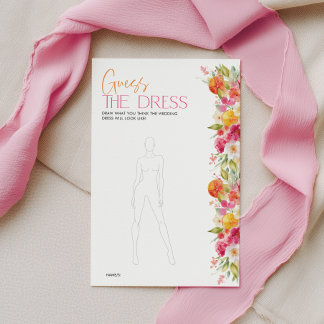 Jeu de devinette de robe de mariage floral citrus