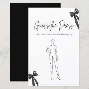 Jeu de devinette de robe de mariée à nœud noir