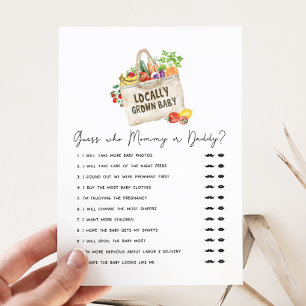 Jeu de devinette pour baby shower de bébé cultivé 